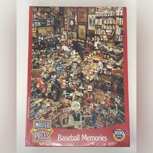 MASTER PIECES: “Baseball Memories” 1000 Piece; 19.26”x26.75” Jigsaw Puzzle. NEW
